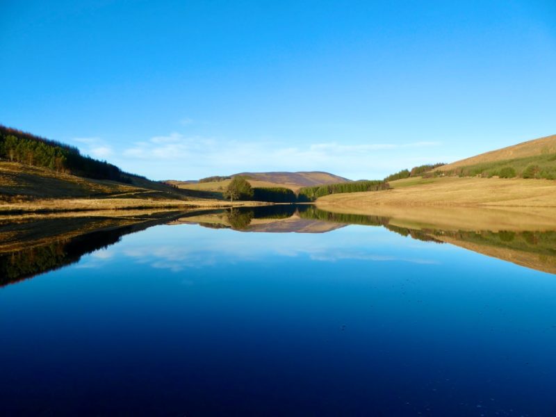 Still reflections on Loch Shandra
