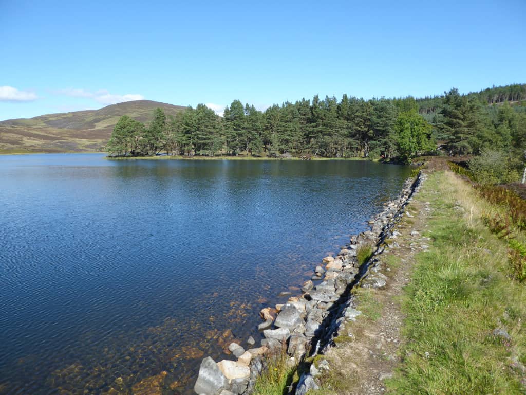 Simple dam on Auchintaple Loch